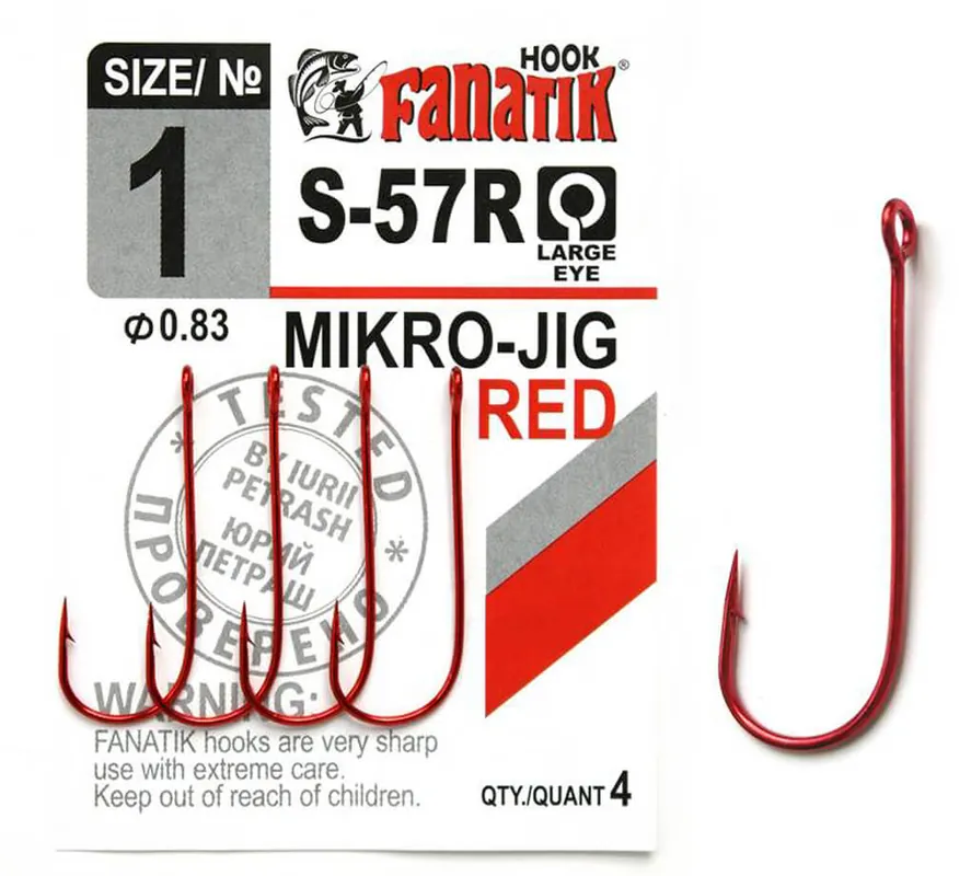 Skvělá cena - Háčky FANATIK MIKRO-JIG S-57R