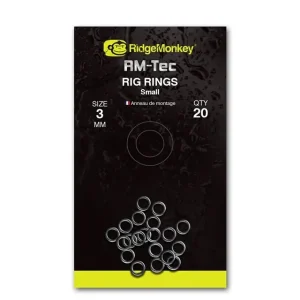 RidgeMonkey Kroužek RM-Tec Rig Rings 20ks - Novinka v nabídce
