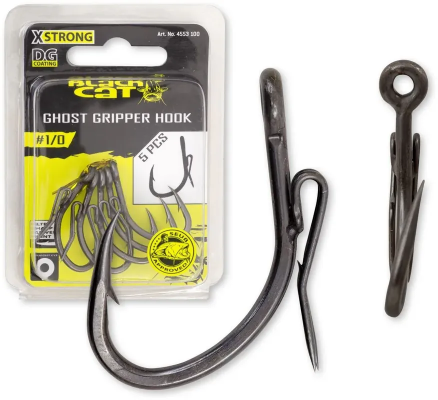 Ihned k objednání - Black Cat Háčky Ghost Gripper DG Coating 5ks