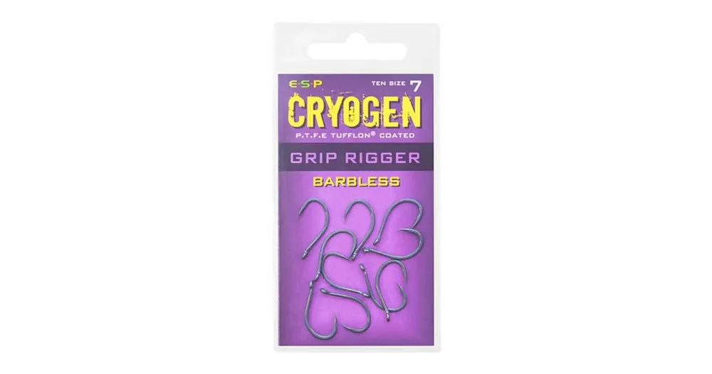 Objednat nyní - ESP háčky Cryogen Grip Rigger Barbless vel. 7 10ks