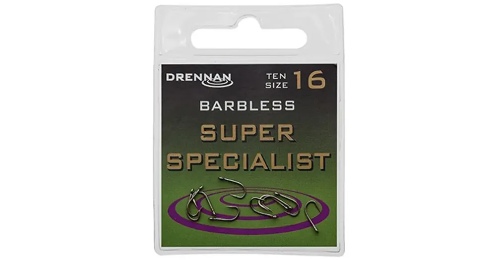 Drennan háčky bez protihrotu Super Specialist Barbless vel.18 | Super cena