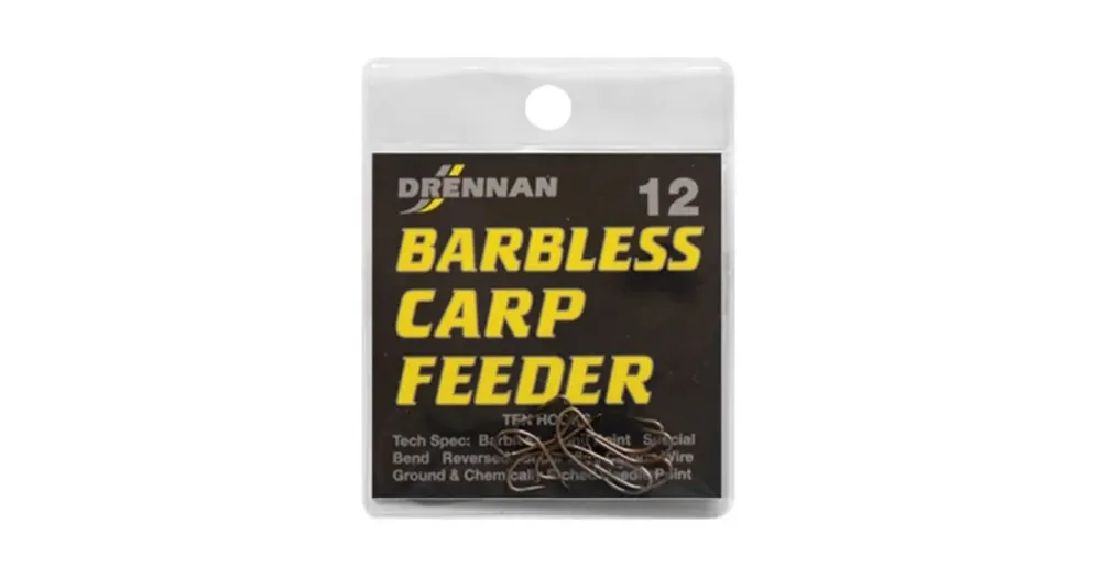 Drennan háčky bez protihrotu Carp Feeder Barbless vel. 18 - Slevy