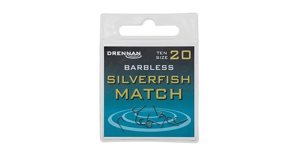 Drennan háčky bez protihrotu Silverfish Match Barbless vel. 22 - Novinka
