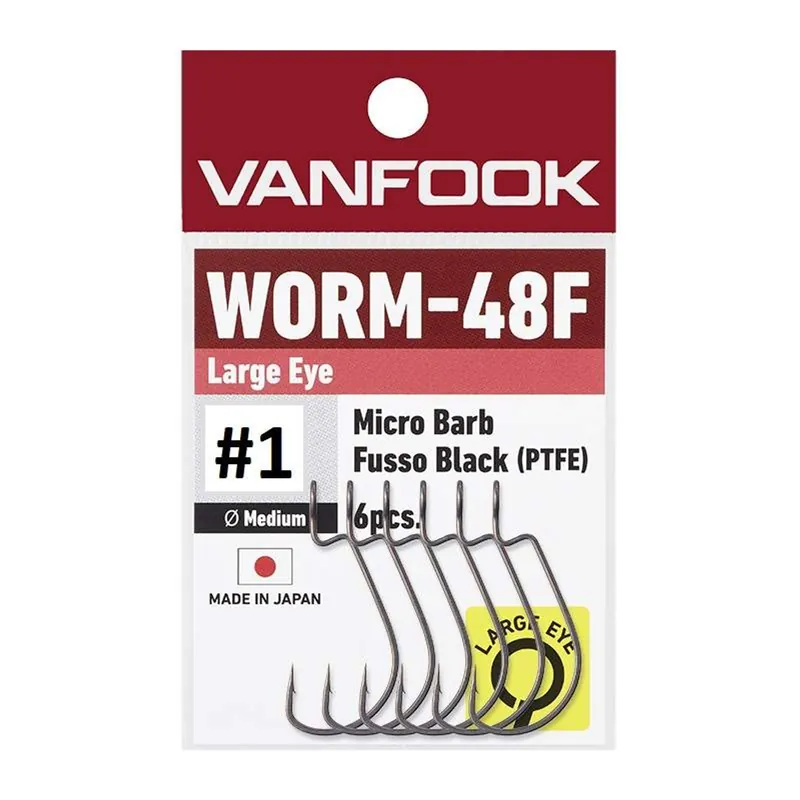 Sleva | Vanfook Offsetové háčky Worm 48F Big Eye 6ks