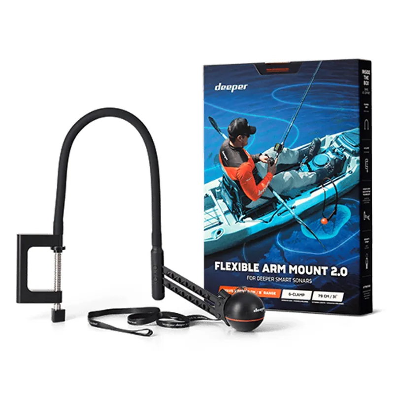 Deeper Držák sonaru Husí krk Flexible Arm 2.0 pro lodě a kajaky | Zlevněno