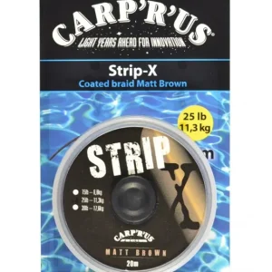 Carp ´R´ Us Potahovaná šňůrka Strip-X Matt Brown 20m | Špičková kvalita