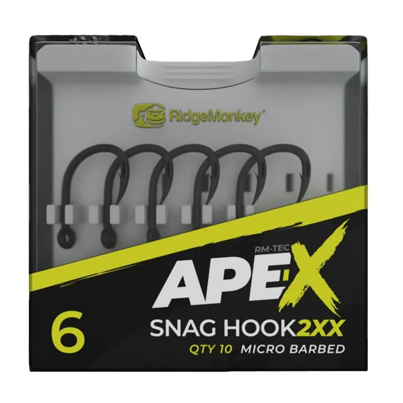RidgeMonkey Háčky Ape-X Snag Hook 2XX Barbed 10ks | Koupit nyní