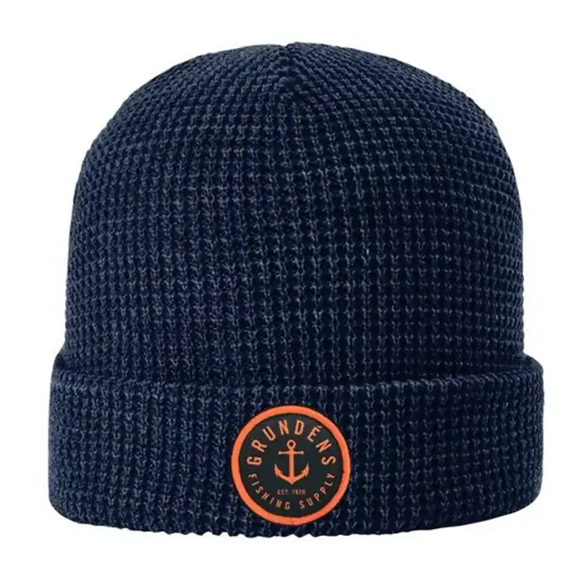 Grundéns Anchor Waffle Beanie Navy O/S - Připraveno k odeslání