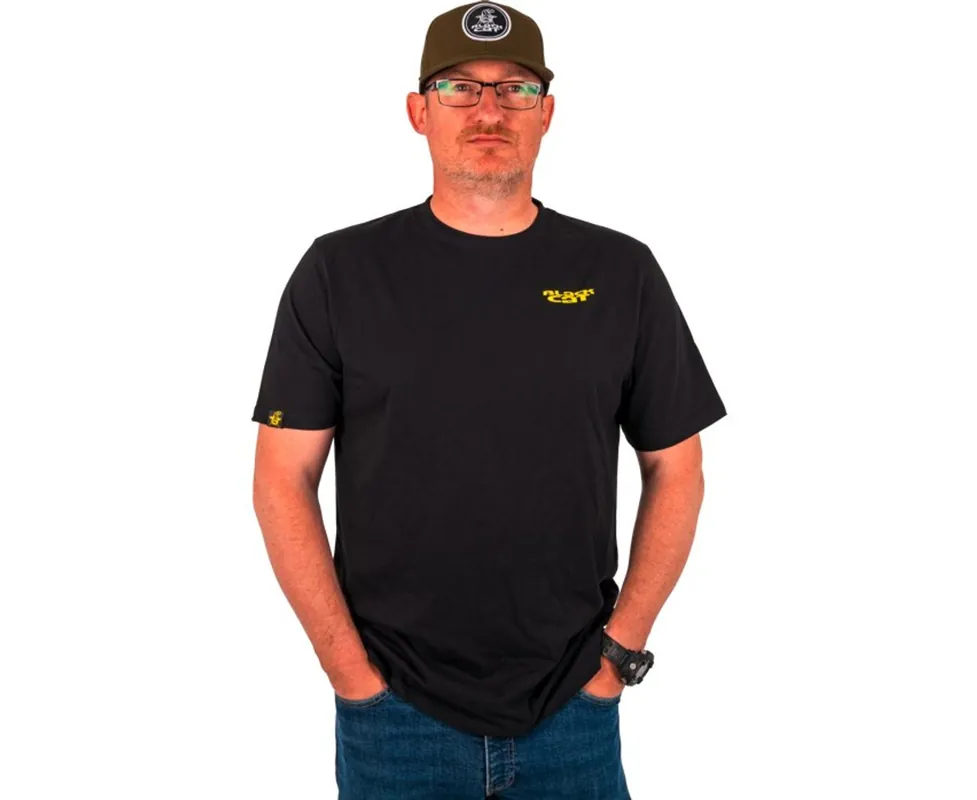 Black Cat Triko Chase Dreams Black Tee - Ušetřete