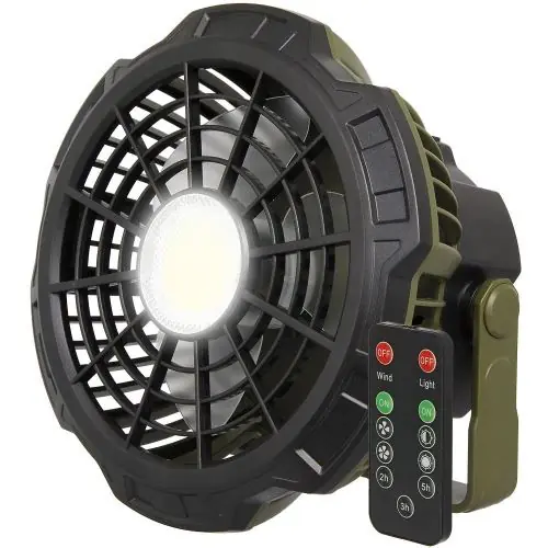 Skvělá cena - NGT Ventilátor, Světlo a Powerbanka 3v1