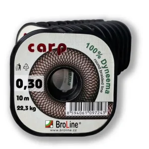 Carp Dyneema - kulatá/tm.zelená/10 m/0,45 mm/36,0 kg | Prodejní hit