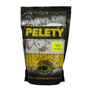 Pelety Fluo F1 - 800 g/6 mm/Vanilka/žlutá - Ušetřete více