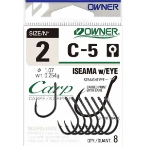 Háček Owner C-5 s očkem, bal. 8ks, vel.1 - Koupit online