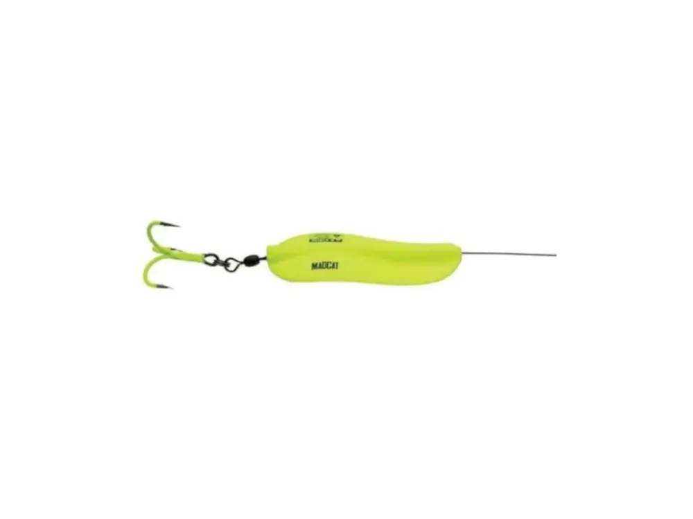 Nabídka - MADCAT - Plandavka A-Static Inline Spoon 125 g Fluo Yellow UV