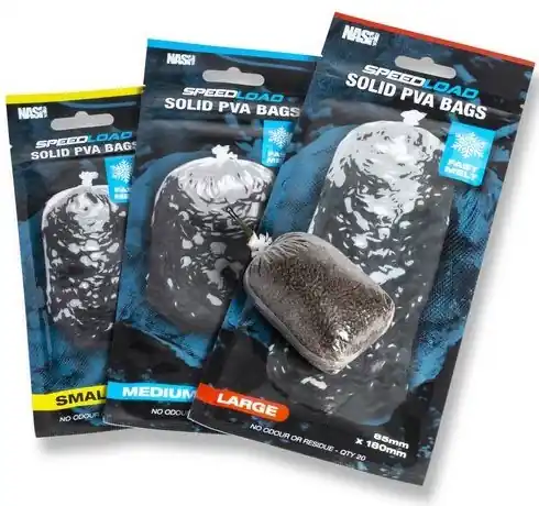 Doprodej | 20ks - PVA Sáčky Nash Speedload Solid PVA Bag Fast Melt