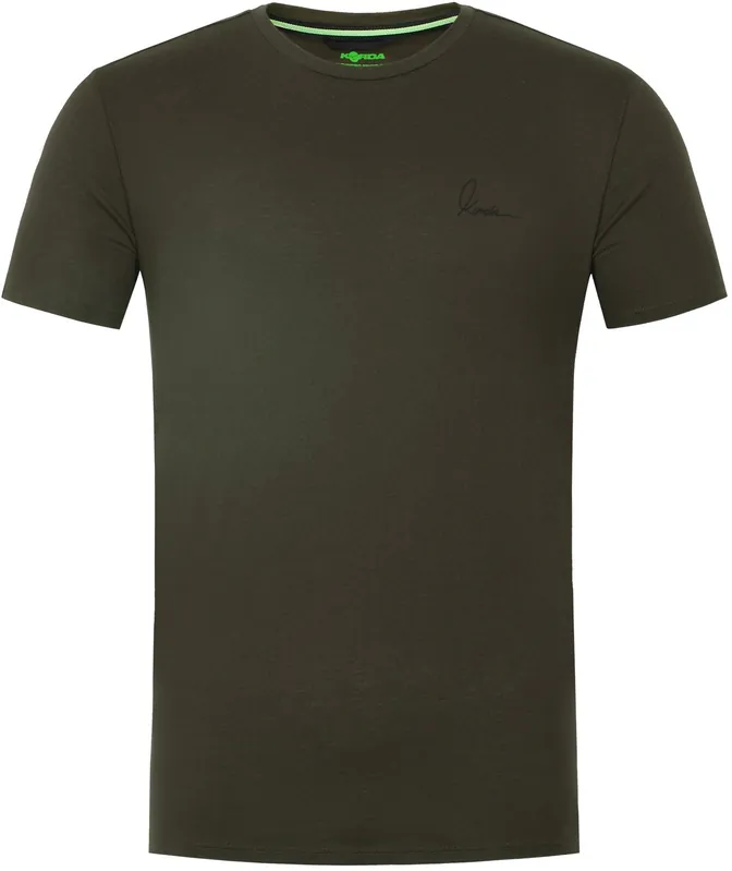 Tričko Korda Minimal Tee Dark Olive Velikost S - Přidat do košíku