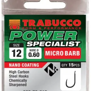 15ks - Háčky Trabucco Power Specialist Micro Barb Velikost 12 - Výhodný nákup