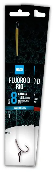 Hotový Návazec Nash Fluorocarbon D-Rig 2024 Barbless | Novinka v nabídce
