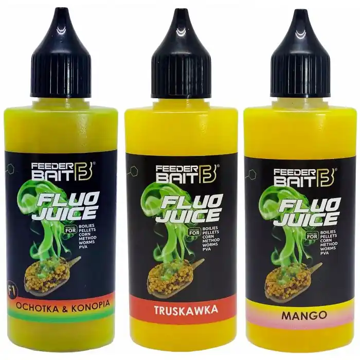 Dip Feeder Bait Fluo Juice 50ml F1- Patentka/Konopí - Oblíbený u zákazníků