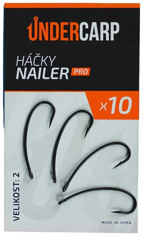 Bezpečná platba - 10ks - Háčky UnderCarp Nailer PRO Velikost 6