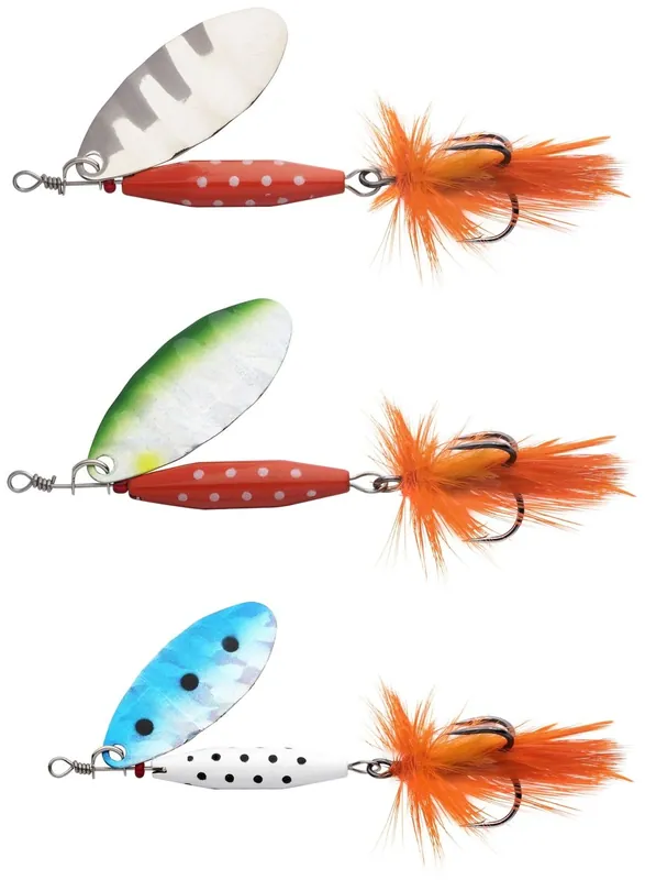 3ks - Třpytka Abu Garcia Reflex Spinner 5,7cm 12g Assorted - Premium