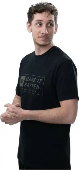 Nyní k dispozici | Tričko Nash Make It Happen Coordinates T-Shirt Black Velikost XXXL