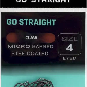 10ks - Háčky Go Straight Claw Microbarbed Velikost 4 | Extra sleva