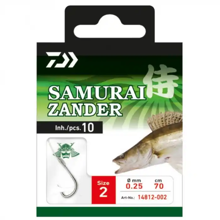 10ks - Háčky Daiwa Samurai Candát - Super nabídka