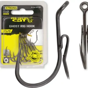 5ks - Háčky Black Cat Ghost Rig DG Coating Velikost 5/0 4gr - Výhodná koupě