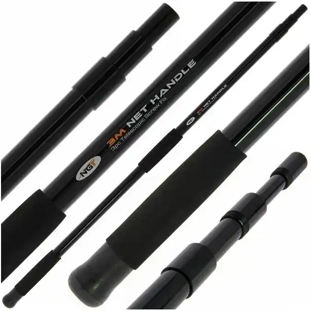 Podběráková Tyč NGT 3v1 Screw Fix Net Handle 3m - Akční sleva