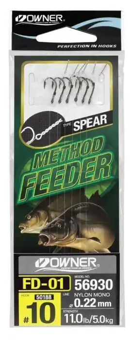 6ks - Návazec Owner Method Feeder FD-01 | Velmi žádaný produkt