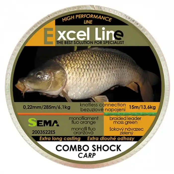 Cena od výrobce - Vlasec Sema Combo Shock Carp 300m 0,30mm/11,9kg