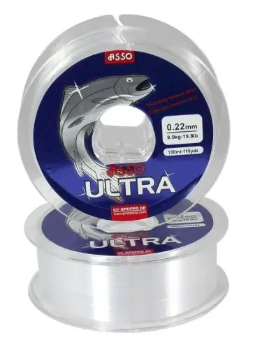 Téměř vyprodáno | Vlasec Asso Ultra 100m 0.22mm/9.00kg
