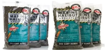 Tovární cena - Pelety Dynamite Baits Marine Halibut Předvrtané 900gr