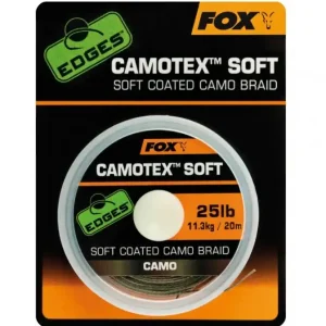 Akční sleva - Splétaná Šňůra Fox Edges Camotex Soft Coated Camo Braid 20m 20lb