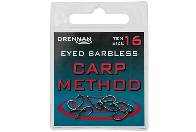 Rychlé dodání | Háčky Drennan Eyed Carp Method Barbless Velikost 14