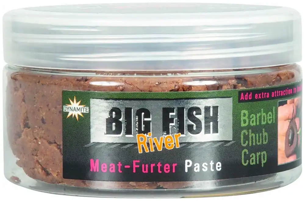 Jen pár kusů | Obalovaci Pasta Dynamite Baits Big Fish River Paste Shrimp Krill 250g