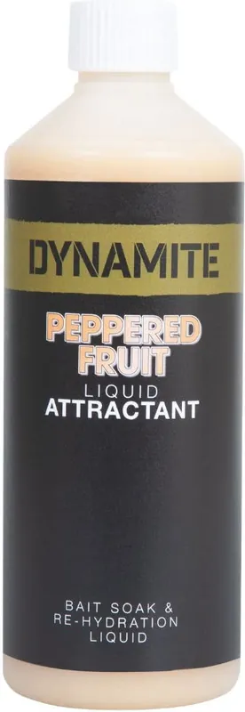Tekutý Atraktor Dynamite Baits Peppered Fruit Range 500ml - Skvělá nabídka