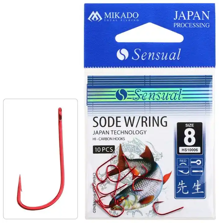 Oblíbený produkt | 10ks - Háček Mikado Sensual Sode W/Ring Červený
