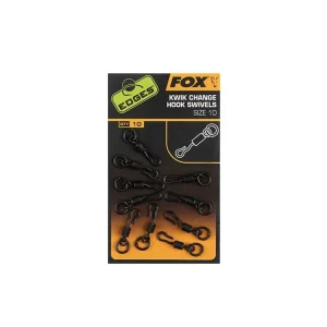 FOX Obratlíky Edges Kwik Change Hook Swivels - Neváhejte