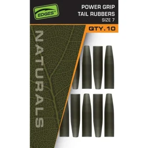 FOX Edges Převleky Naturals Power Grip Tail Rubbers vel. 7 - 10 ks - Připraveno k odeslání
