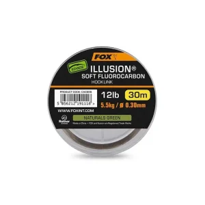 FOX Edges Fluorocarbon ILLUSION Soft Naturals Green 30m - Zvýhodněná cena