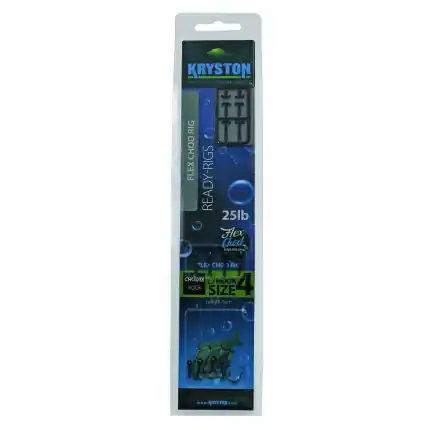 Speciální nabídka | Kryston hotové návazce - 4ks Flex Chod Rig Long 15lb háček č. 8