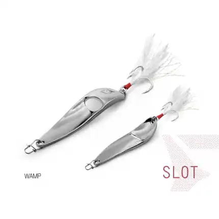 Zvýhodněná cena - Plandavka Delphin SLOT 20g BLACK NICKEL hook 4