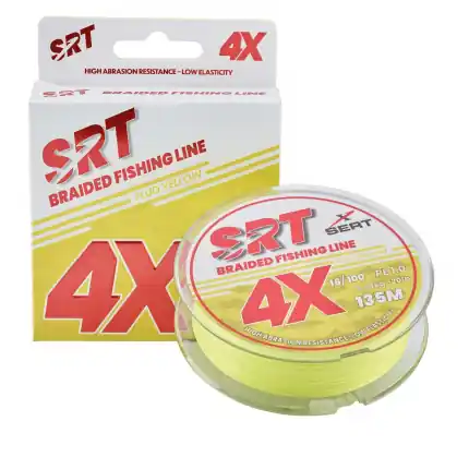 Sert splétaná šnůra 4X SRT Fluo Yellow 135M | Nejprodávanější