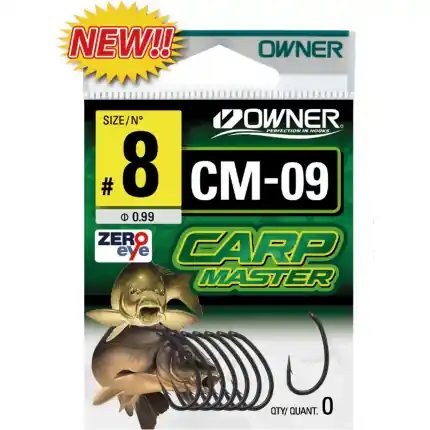háček Owner CM-9 /9ks/ 56716.06 - CURVE SHANK - Speciální nabídka