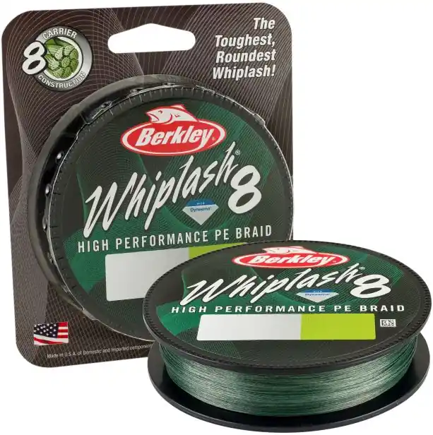Šňůra Berkley Whiplash 8 Moss Green 300m_0,10mm_14,8kg - Využijte nabídku
