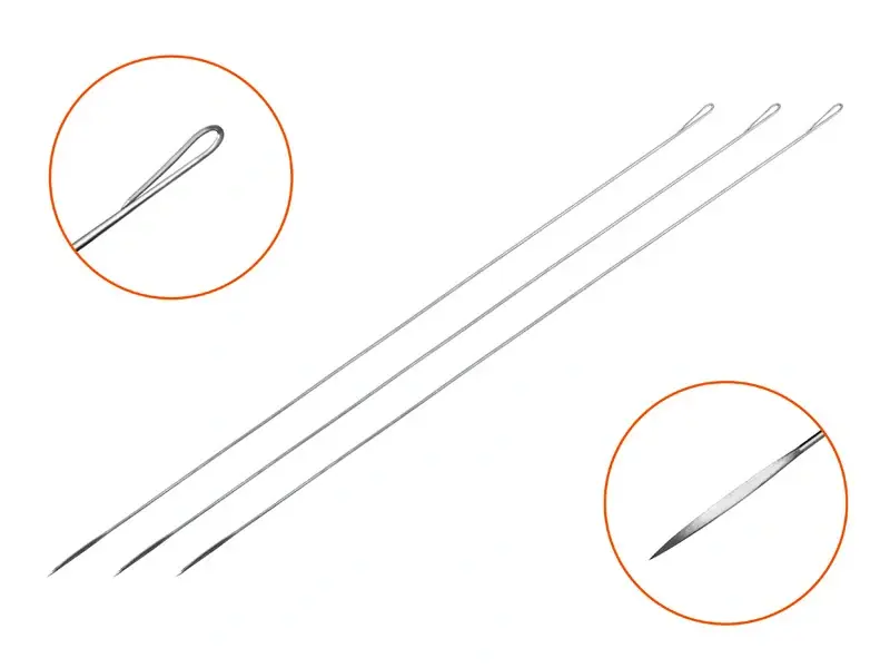 Kvalitní produkt - Delphin Prošívací jehla FISHY 15 cm - 3 ks