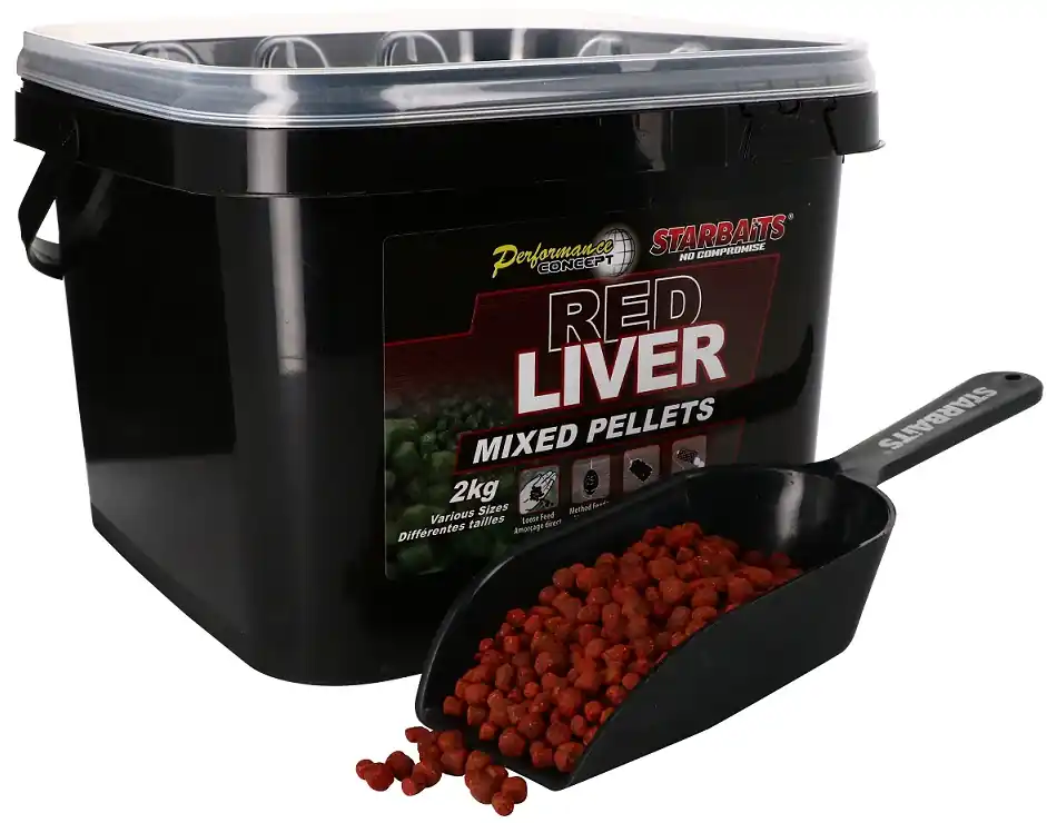 STARBAITS Pelety Mixed Red Liver 2kg - Bestseller