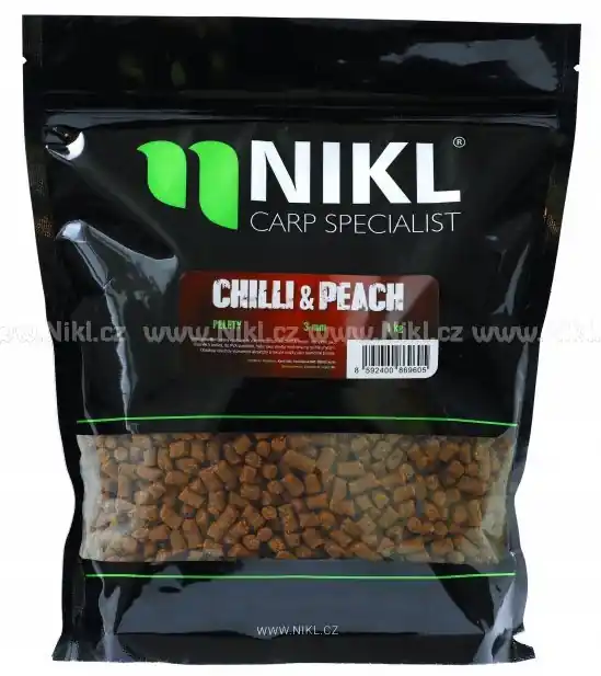 Objednat nyní - NIKL Pelety Chilli & Peach 18mm 1kg